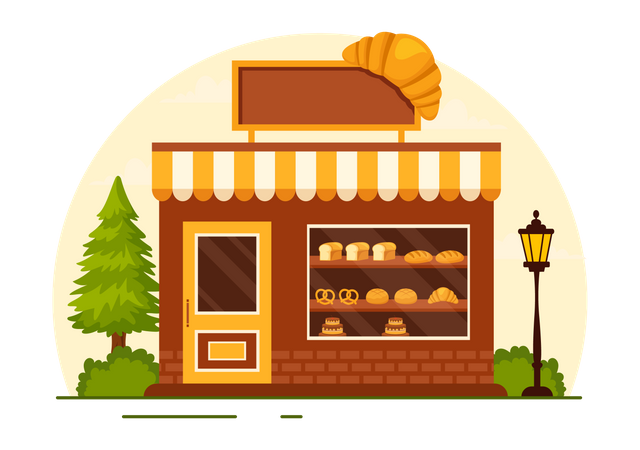 Bakery Store  Illustration