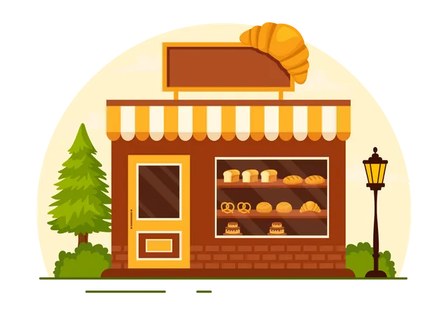 Bakery Store  Illustration