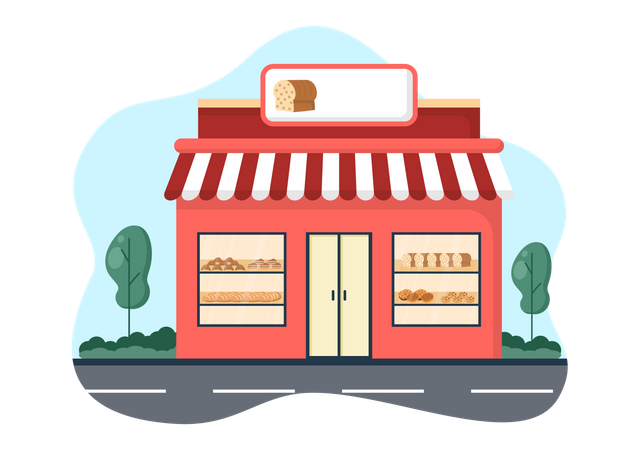 Bakery Store  Illustration