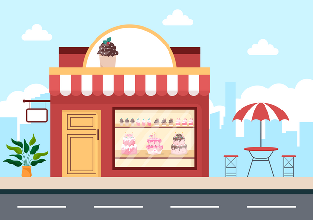 Bakery Store  Illustration
