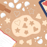 baking cookies illustration free download