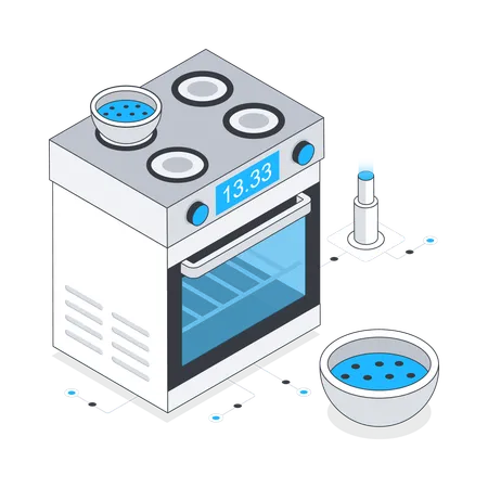 Baking Oven  Illustration