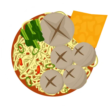 ミートボール  イラスト