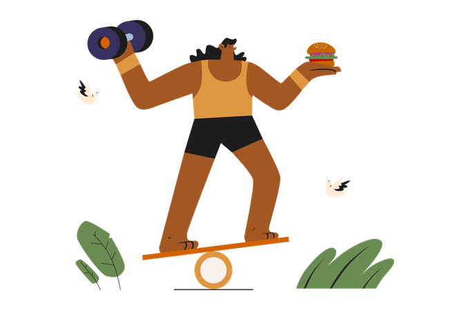 Balance life Illustration