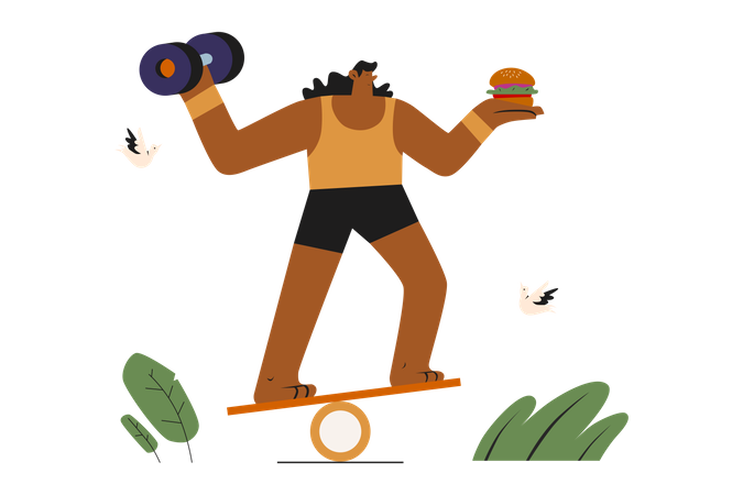 Balance life  Illustration