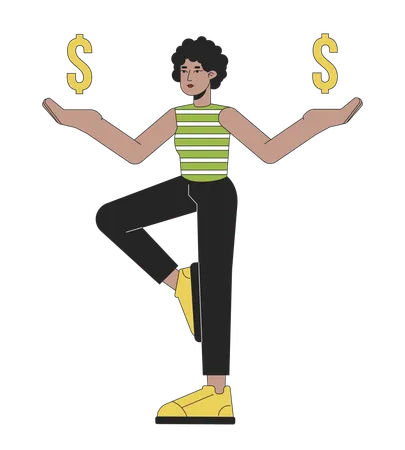 Equilibrando finanças  Ilustração