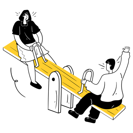 Balanza balancín  Ilustración