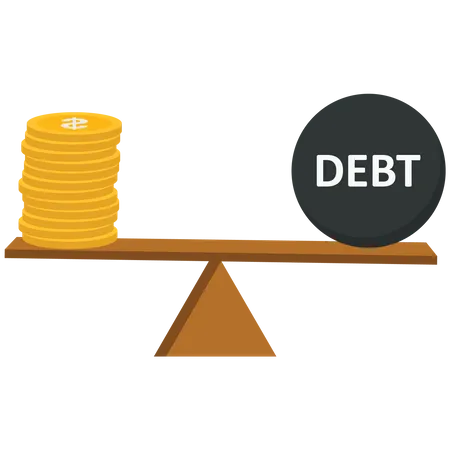 Balancing with income and debt  Illustration