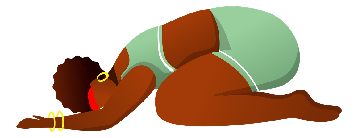 Balasana  Illustration