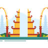 illustration for bali handara gate