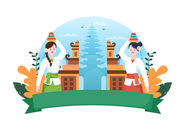 Bali National Celebration  イラスト