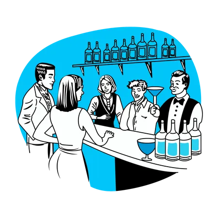 Bar  Illustration