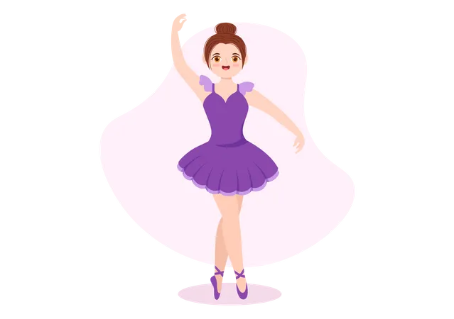 Ballerina dancer Illustration