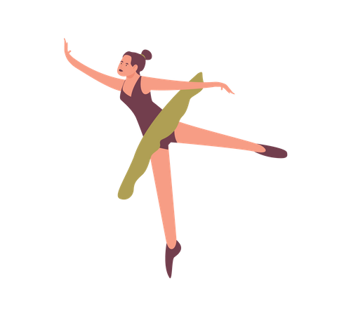 Ballerina dancer  Illustration