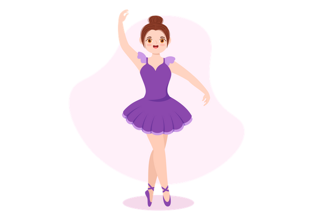 Ballerina dancer  Illustration