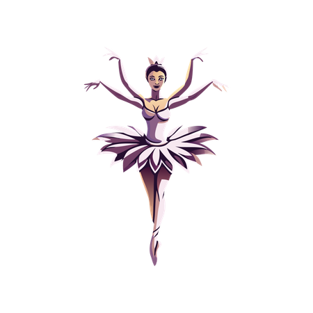 Ballerina Dancer  Illustration