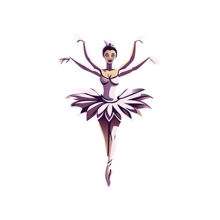 Ballerina Dancer  Illustration