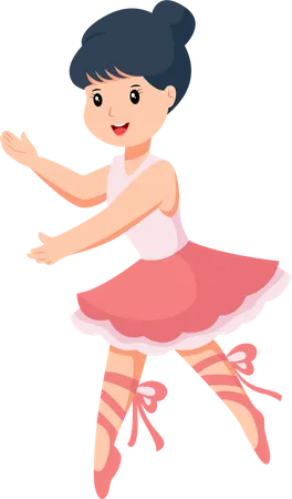 Ballerina Dancer  Illustration