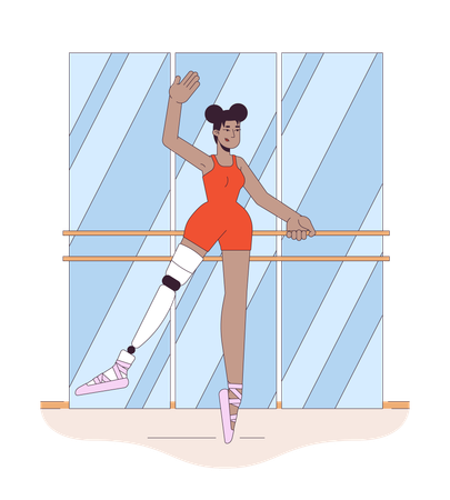 Ballerina disabile  Illustration