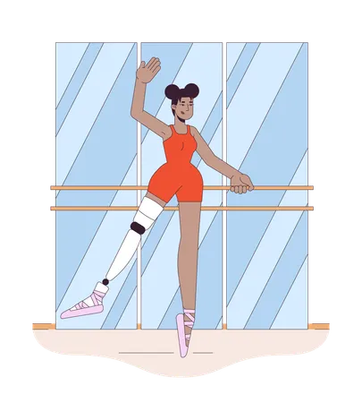 Ballerina disabile  Illustration