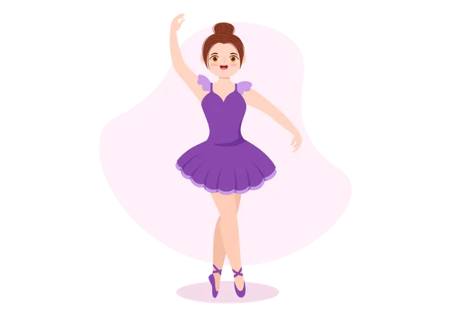 Ballerina-Tänzerin  Illustration