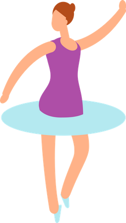 Danseuse ballerine  Illustration