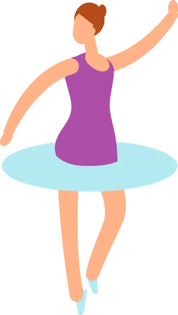 Danseuse ballerine  Illustration