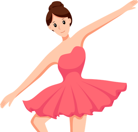 Danseuse ballerine  Illustration