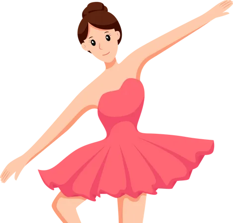 Danseuse ballerine  Illustration