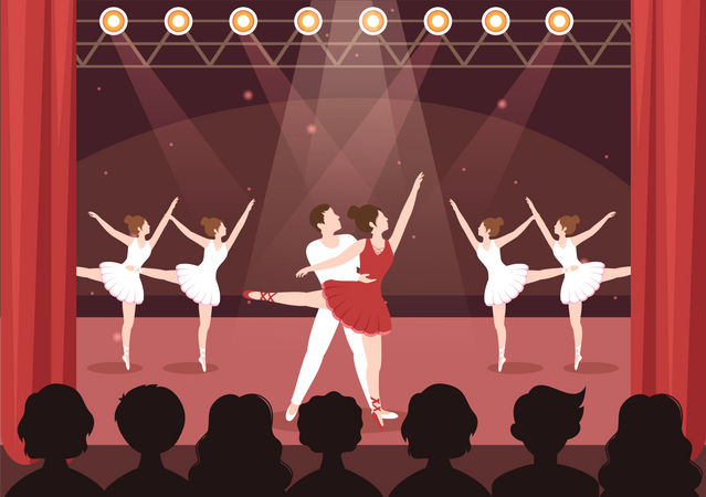 Ballet dance show  Illustration