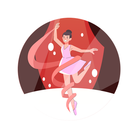 Ballet dancer Illustration