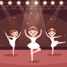 ballet dancers dancing illustrations free