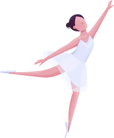 Ballet female dancer  Illustration