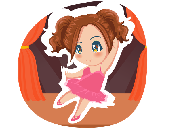 Ballet Girl  Illustration