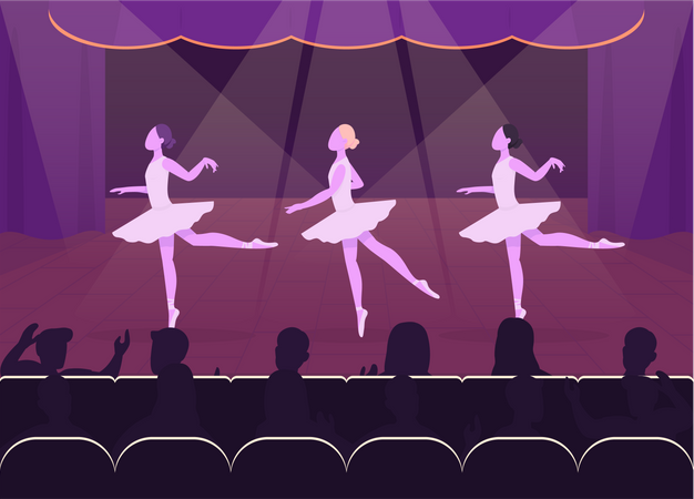 Ballet performance Illustration