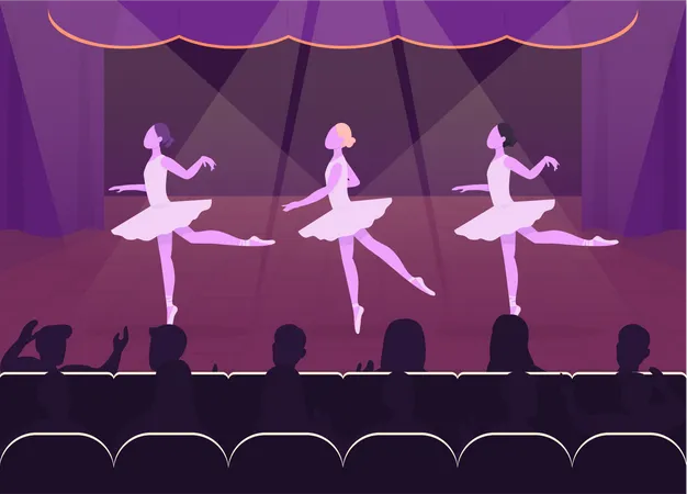 Ballettaufführung  Illustration
