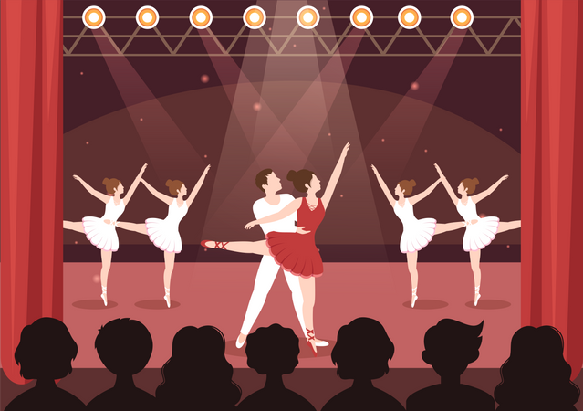 Ballett-Tanzshow  Illustration