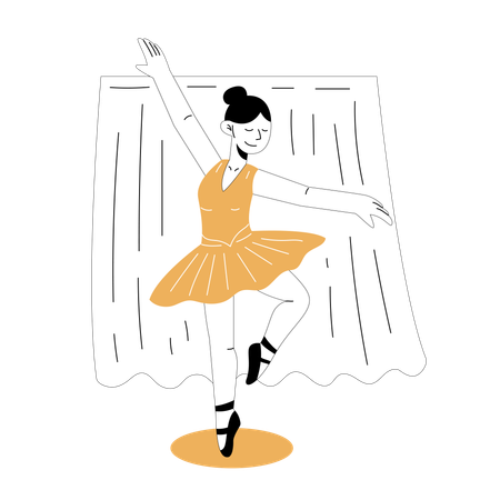 Ballett üben  Illustration