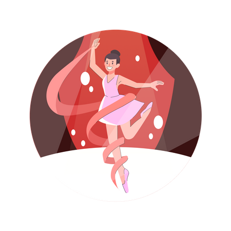 Balletttänzer  Illustration