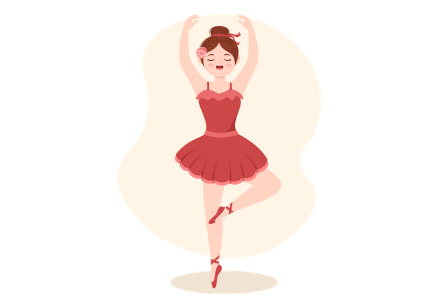 Balletttänzer  Illustration