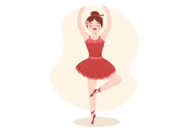 Balletttänzer  Illustration