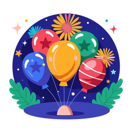 Des ballons  Illustration