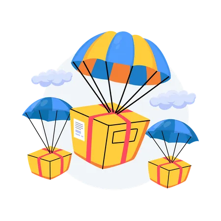 Balloon Delivery  Illustration