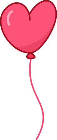 Balloon Heart  Illustration
