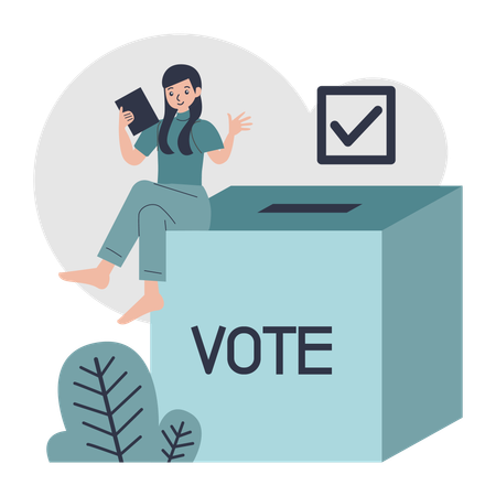 Ballot Box  Illustration