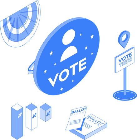 Ballot paper for election  Illustration