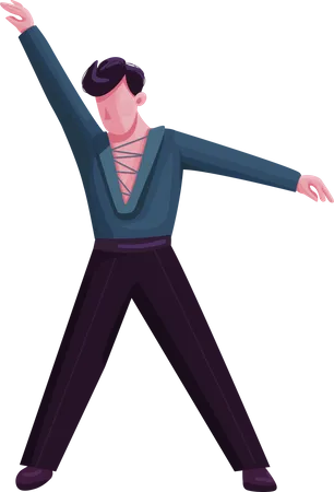 Ballroom male dancer  Illustration