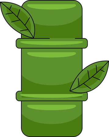 Bamboo chinese symbol  Illustration