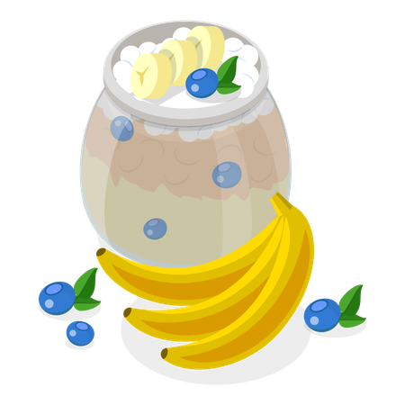 Banana pudding  Illustration