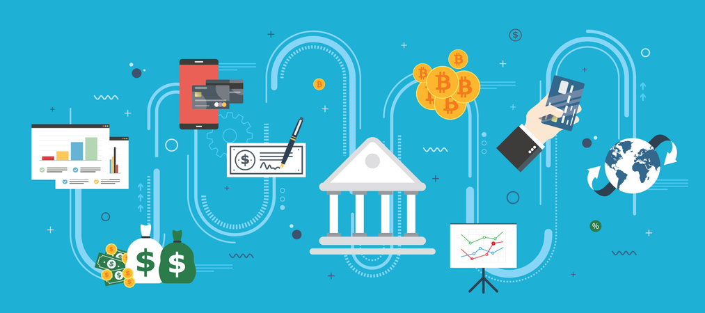 Bancos y finanzas  Ilustración